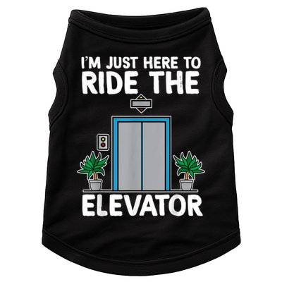Elevator Mechanic Engineer Funny Elevators Lovers Take Ride Doggie Tank