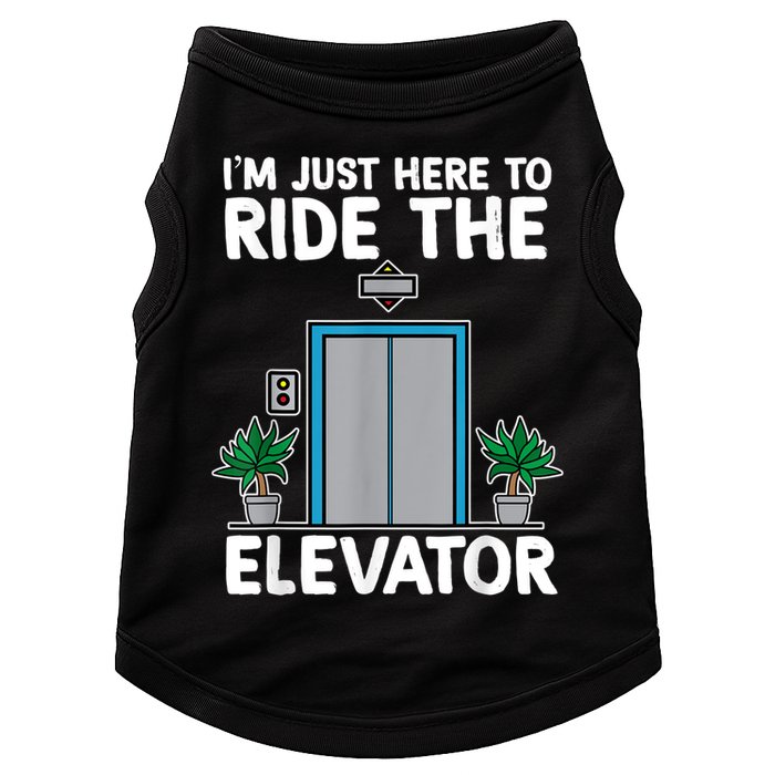 Elevator Mechanic Engineer Funny Elevators Lovers Take Ride Doggie Tank
