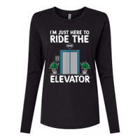 Elevator Mechanic Engineer Funny Elevators Lovers Take Ride Womens Cotton Relaxed Long Sleeve T-Shirt