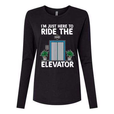 Elevator Mechanic Engineer Funny Elevators Lovers Take Ride Womens Cotton Relaxed Long Sleeve T-Shirt