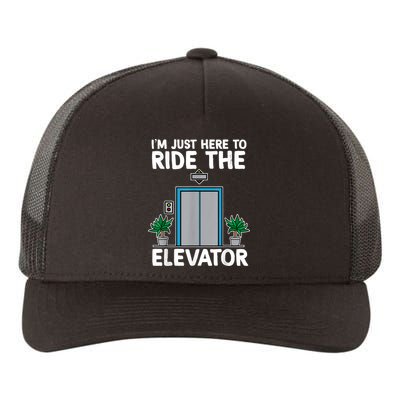 Elevator Mechanic Engineer Funny Elevators Lovers Take Ride Yupoong Adult 5-Panel Trucker Hat