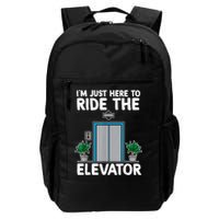 Elevator Mechanic Engineer Funny Elevators Lovers Take Ride Backpack