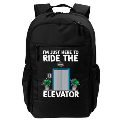 Elevator Mechanic Engineer Funny Elevators Lovers Take Ride Daily Commute Backpack