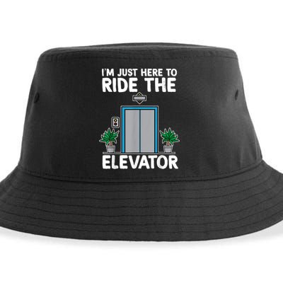 Elevator Mechanic Engineer Funny Elevators Lovers Take Ride Sustainable Bucket Hat