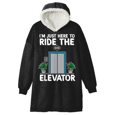 Elevator Mechanic Engineer Funny Elevators Lovers Take Ride Hooded Wearable Blanket
