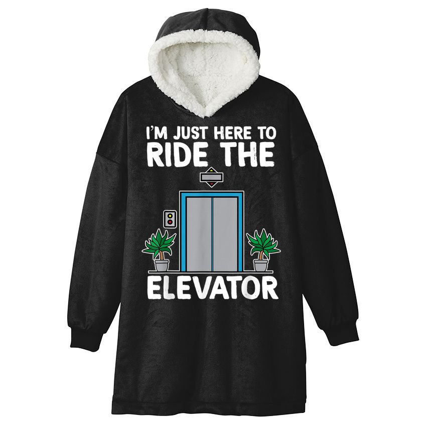Elevator Mechanic Engineer Funny Elevators Lovers Take Ride Hooded Wearable Blanket