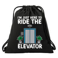 Elevator Mechanic Engineer Funny Elevators Lovers Take Ride Drawstring Bag