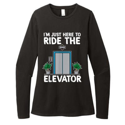 Elevator Mechanic Engineer Funny Elevators Lovers Take Ride Womens CVC Long Sleeve Shirt