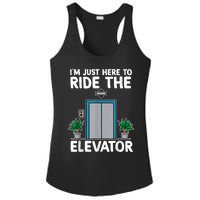 Elevator Mechanic Engineer Funny Elevators Lovers Take Ride Ladies PosiCharge Competitor Racerback Tank