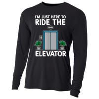 Elevator Mechanic Engineer Funny Elevators Lovers Take Ride Cooling Performance Long Sleeve Crew