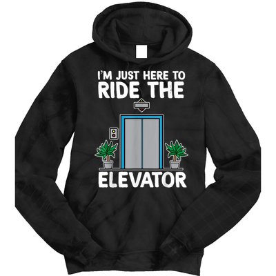 Elevator Mechanic Engineer Funny Elevators Lovers Take Ride Tie Dye Hoodie