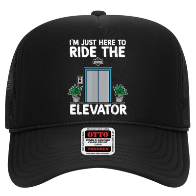 Elevator Mechanic Engineer Funny Elevators Lovers Take Ride Trucker Hat