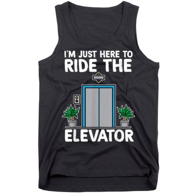 Elevator Mechanic Engineer Funny Elevators Lovers Take Ride Tank Top