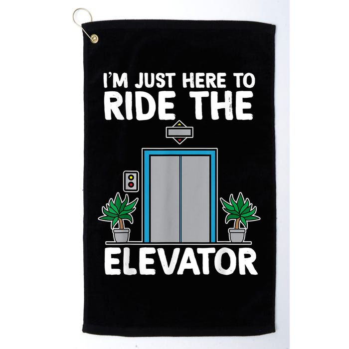 Elevator Mechanic Engineer Funny Elevators Lovers Take Ride Golf Towel