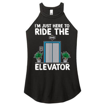 Elevator Mechanic Engineer Funny Elevators Lovers Take Ride Women's Perfect Tri Rocker Tank