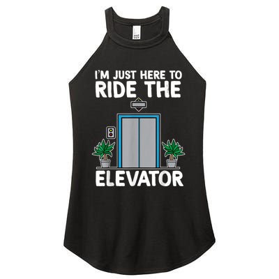 Elevator Mechanic Engineer Funny Elevators Lovers Take Ride Women's Perfect Tri Rocker Tank