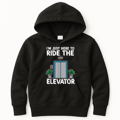 Elevator Mechanic Engineer Funny Elevators Lovers Take Ride Kids Hoodie