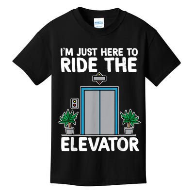 Elevator Mechanic Engineer Funny Elevators Lovers Take Ride Kids T-Shirt