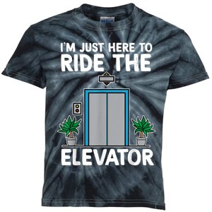 Elevator Mechanic Engineer Funny Elevators Lovers Take Ride Kids Tie-Dye T-Shirt