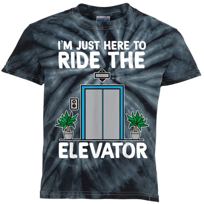 Elevator Mechanic Engineer Funny Elevators Lovers Take Ride Kids Tie-Dye T-Shirt