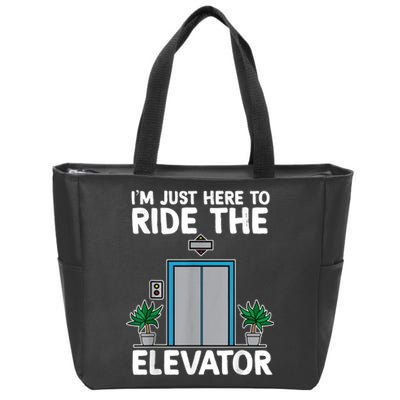 Elevator Mechanic Engineer Funny Elevators Lovers Take Ride Zip Tote Bag