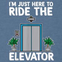 Elevator Mechanic Engineer Funny Elevators Lovers Take Ride Garment-Dyed Sweatshirt