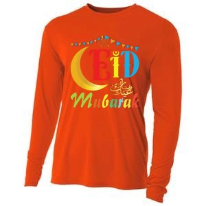 Eid Mubarak Eid Algreat Giftfitr And Eid Algreat Giftadha Eid Ramadan Islamic Cooling Performance Long Sleeve Crew