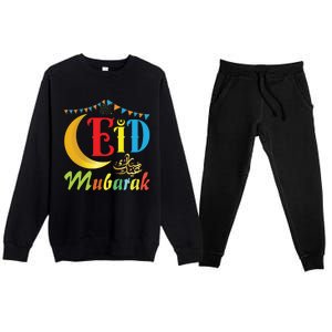 Eid Mubarak Eid Algreat Giftfitr And Eid Algreat Giftadha Eid Ramadan Islamic Premium Crewneck Sweatsuit Set