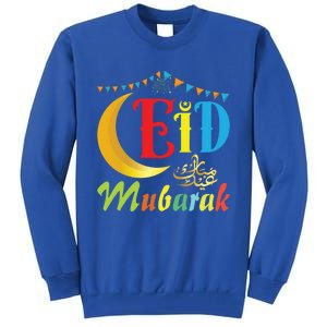 Eid Mubarak Eid Algreat Giftfitr And Eid Algreat Giftadha Eid Ramadan Islamic Tall Sweatshirt