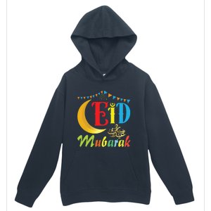 Eid Mubarak Eid Algreat Giftfitr And Eid Algreat Giftadha Eid Ramadan Islamic Urban Pullover Hoodie