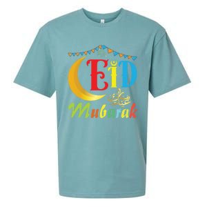 Eid Mubarak Eid Algreat Giftfitr And Eid Algreat Giftadha Eid Ramadan Islamic Sueded Cloud Jersey T-Shirt