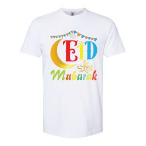 Eid Mubarak Eid Algreat Giftfitr And Eid Algreat Giftadha Eid Ramadan Islamic Softstyle CVC T-Shirt