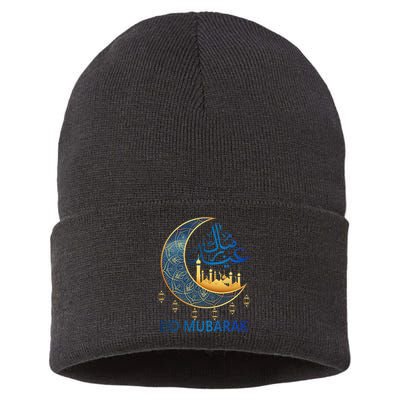 Eid Mubarak Eid Clothes for Muslim Ramadan Eid al Fitr Sustainable Knit Beanie