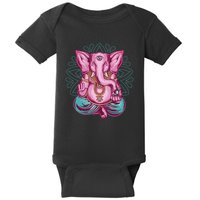 Elephant Meditating Baby Bodysuit