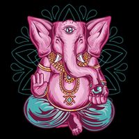 Elephant Meditating Baby Bodysuit