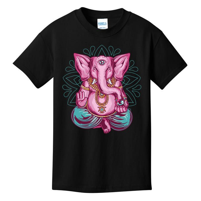 Elephant Meditating Kids T-Shirt