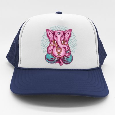 Elephant Meditating Trucker Hat