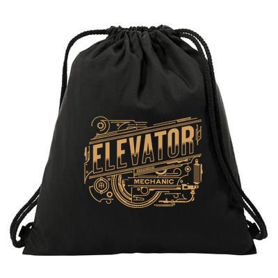 Elevator Mechanic Drawstring Bag