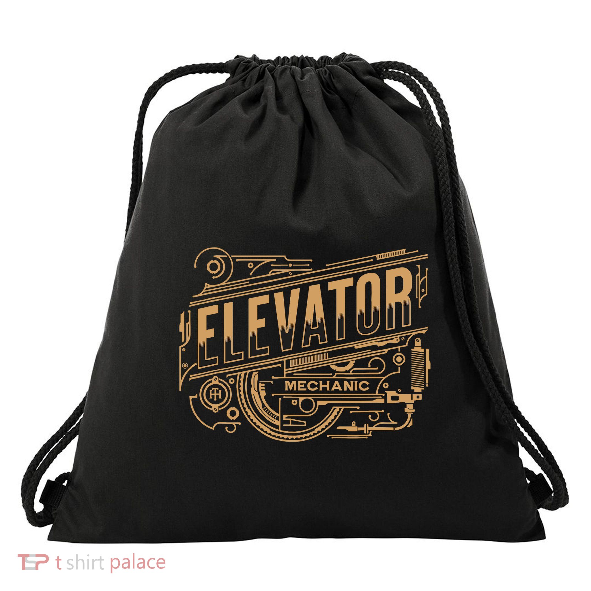 Elevator Mechanic Drawstring Bag