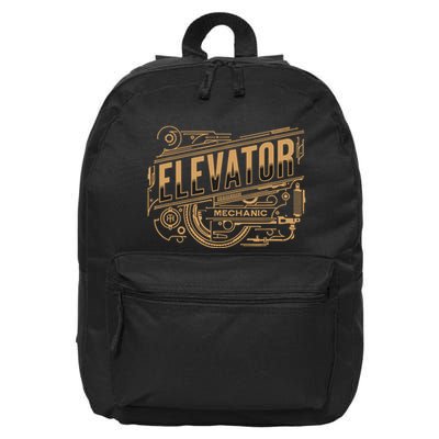 Elevator Mechanic 16 in Basic Backpack