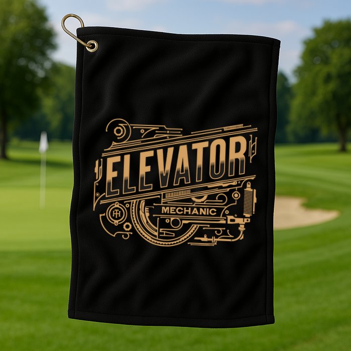 Elevator Mechanic Golf Towel