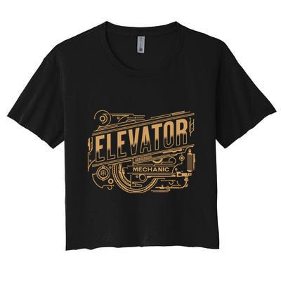 Elevator Mechanic Crop Top