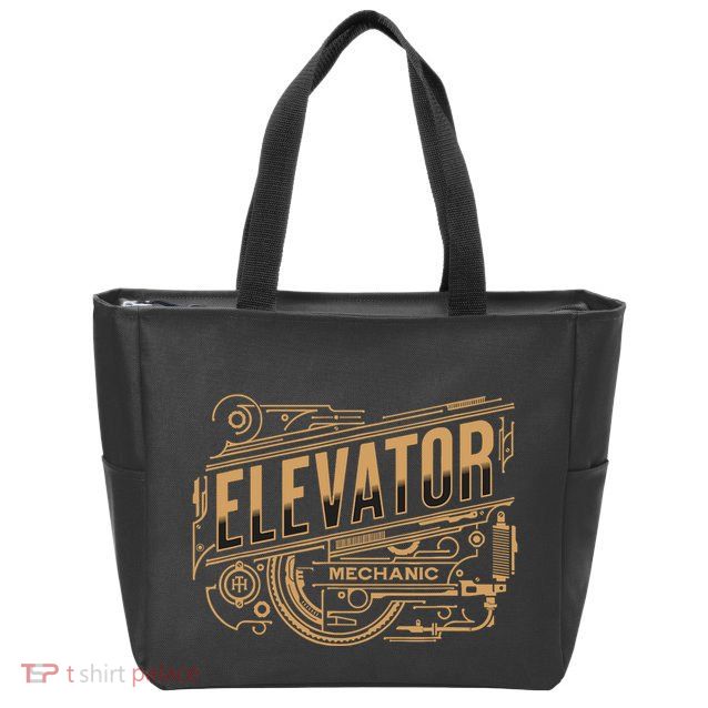 Elevator Mechanic Zip Tote Bag