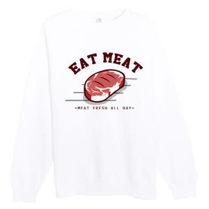 Eat Meat Premium Crewneck Sweatshirt