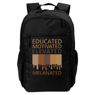 Educated Motivated Elevated Melanated Daily Commute Backpack