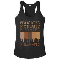 Educated Motivated Elevated Melanated Ladies PosiCharge Competitor Racerback Tank