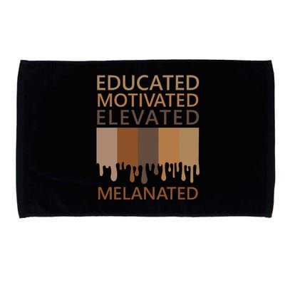 Educated Motivated Elevated Melanated Microfiber Hand Towel