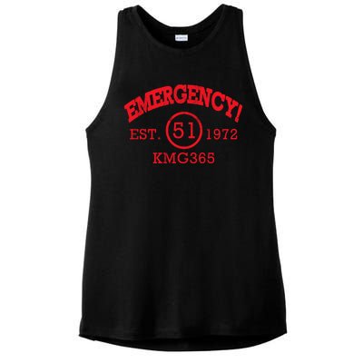 Emergency Est 1972 KMG365 Ladies PosiCharge Tri-Blend Wicking Tank