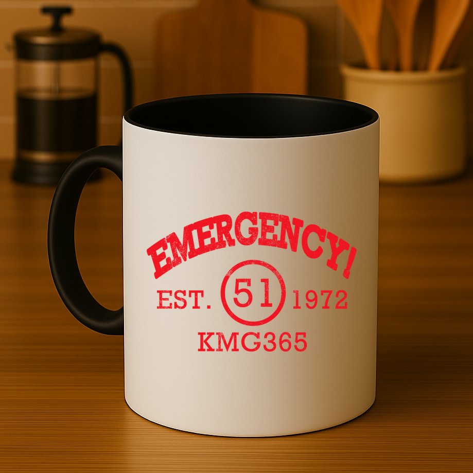 Emergency Est 1972 KMG365 Mug