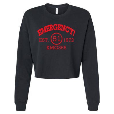 Emergency Est 1972 KMG365 Cropped Pullover Crew